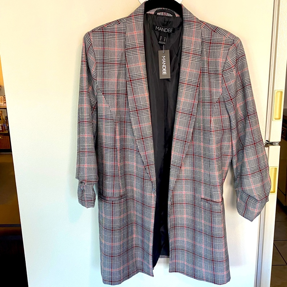 *NWT*! Mandee Women’s Tweed Blazer, size M
